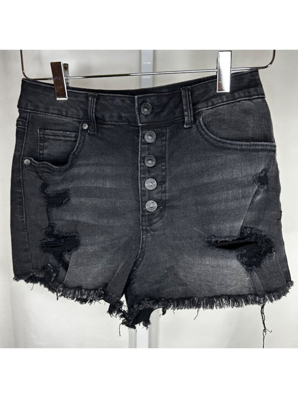 Rewash Size 3/26 Shorts Jean Denim Black Western Country Festival